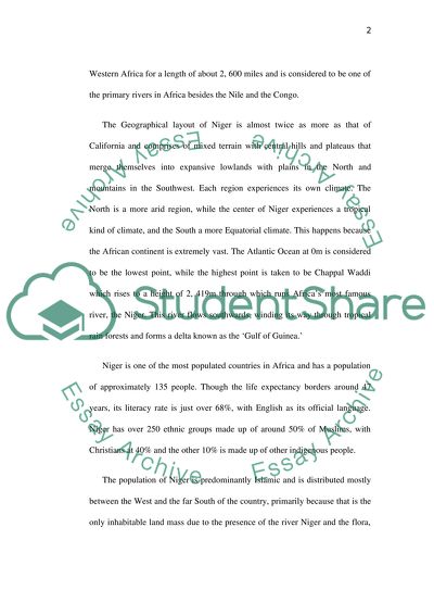 Overview of the Country of Niger