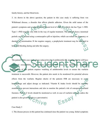 Haemostasis Disorders