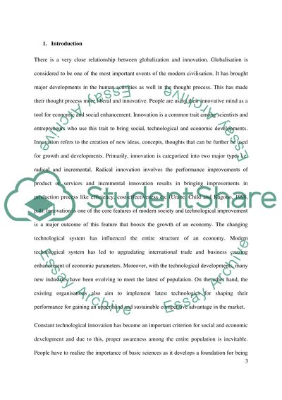 International Competitiveness and Innovation