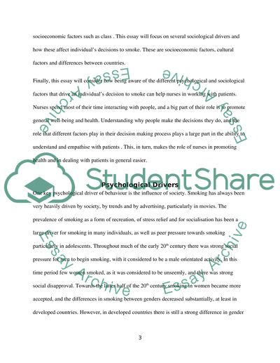 Insights that Help Nurses Understand Lifestyles Surrounding Smoking Tobacco