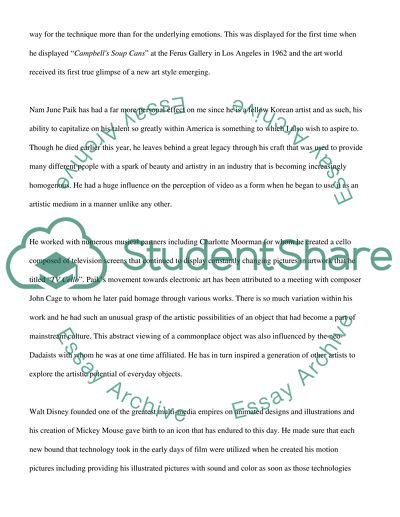 Andy Warhol, Nam June Paik & Walt Disney