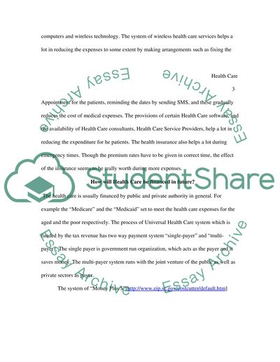 Health Care and Its Future