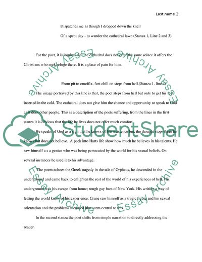 The Broken Tower by Harold Cranes