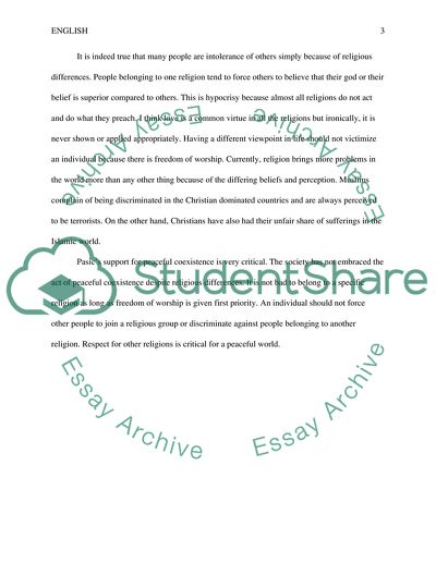 The Holy Grail of Peaceful Coexistence