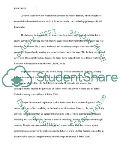 Prodigies: Stephen Wiltshire