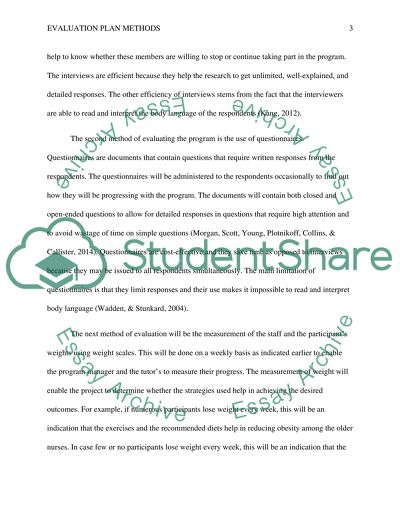 Developing an Evaluation Plan