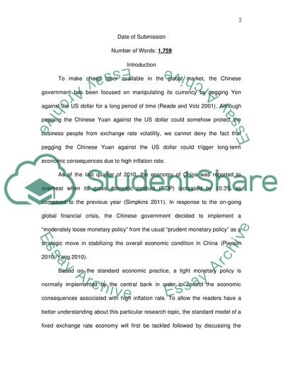 Chinas Monetary Policy