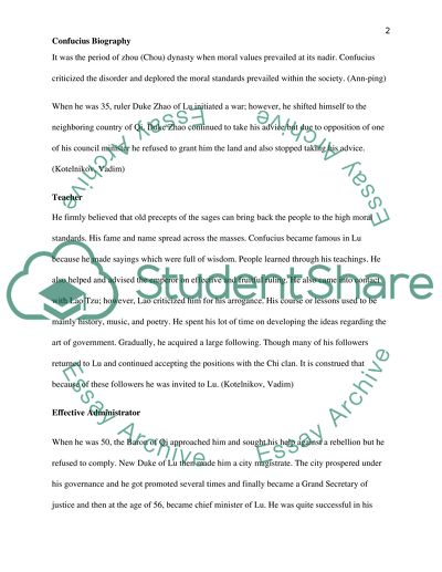 Confucius Biography