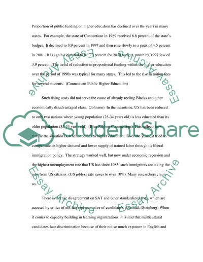 Debate about American Higher Education