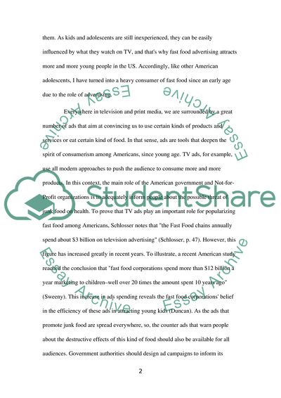 Eric Schlossers Fast Food Nation