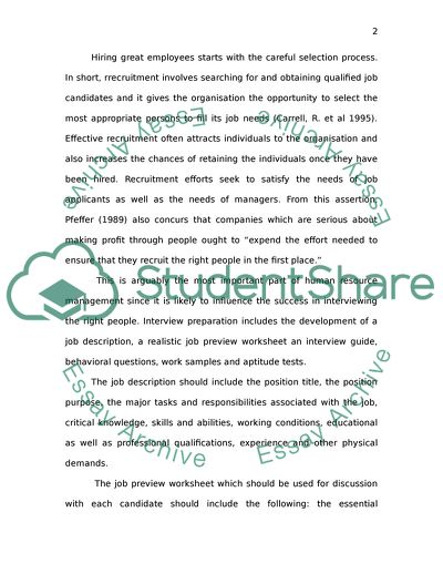 Human Resource Management: Fresh Perspectives