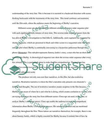 Memento - Christopher Nolans Theme of Vengeance for the Death and Dishonesty