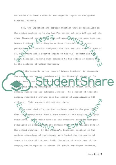 Subprime Recent Events