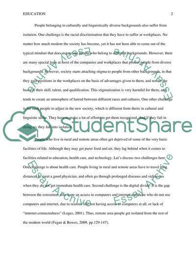 Children families and communities Familial Isolation