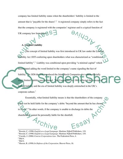 Limited Liability Registered Company