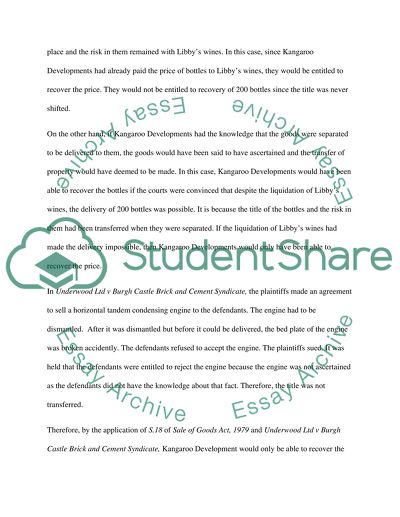 Sale of goods and agency