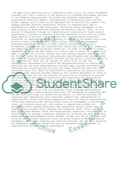 Talent Management Strategy