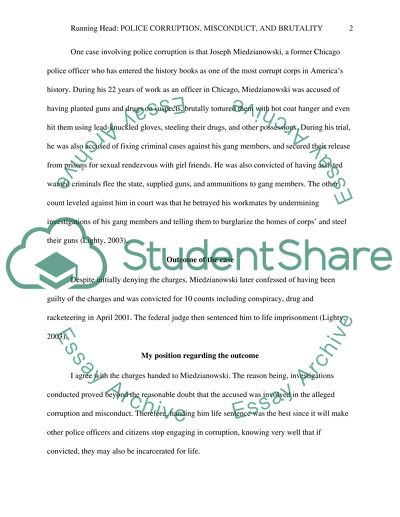 Police Corruption, Misconduct, and Brutality