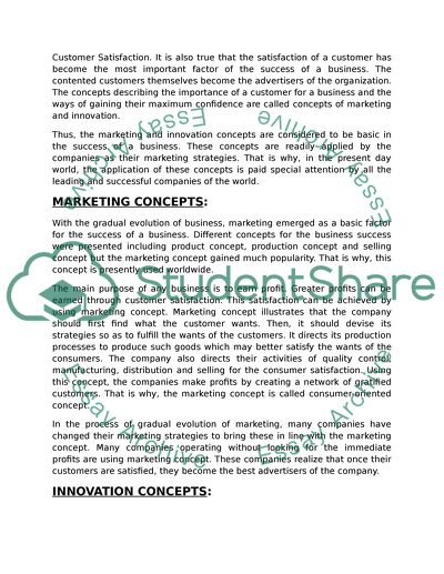 Externalities on a free market / marketing and innovation