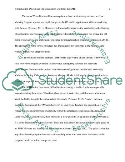 Virtualization Design and Implementation Guide for the SMB