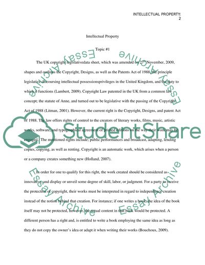 Intellectual Property