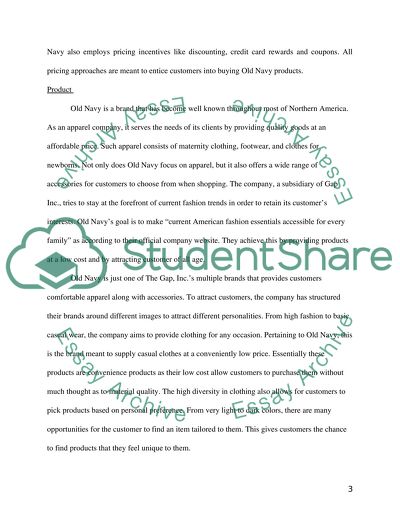 Marketing Elements Application by Old Navy