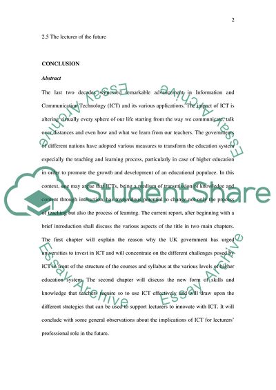 The Higher Education Teachers Professional Role