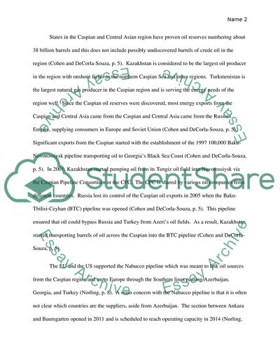 Eurasian Energy Politics and Security