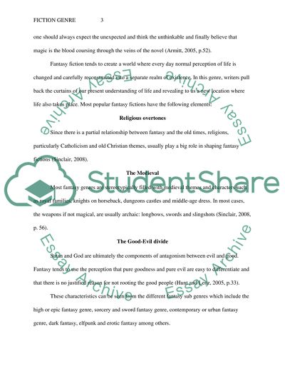 Fiction Genre - Fantasy Fictions and Science Fiction