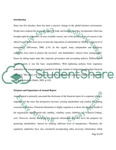 Discuss the Implications of the Increaing Length of Annual Reports