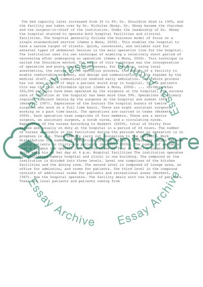 Shouldice Hopsital Limited