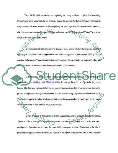 Company Analysis for Yahoo