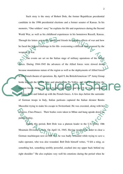 Insight into the trials and tribulations of World War II Veterans