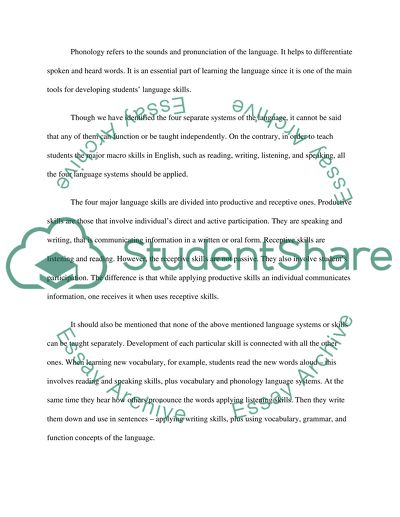 The Systems & Language Skills of English