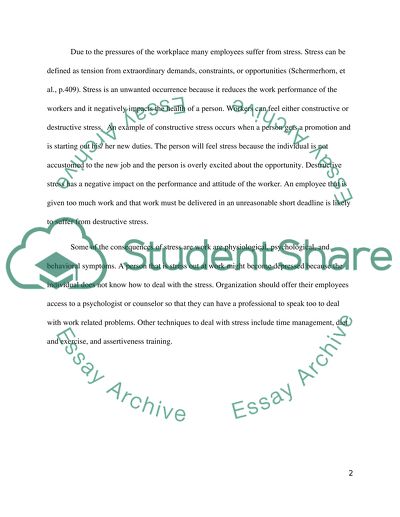 Business Management - Work and Private life relating to Motivation and Stress in Organization