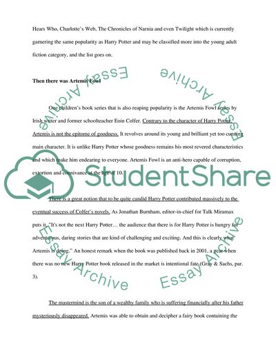 Popularity of Childrens Books