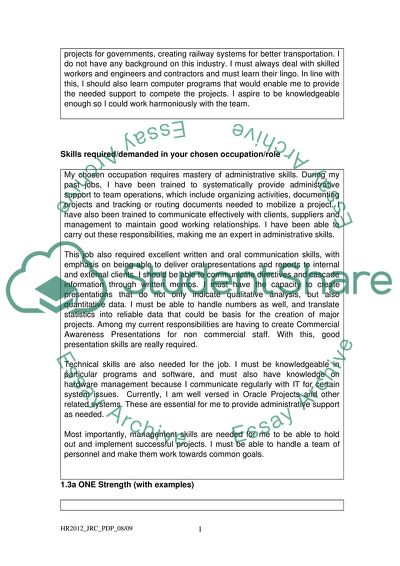 Career Management Action Plan