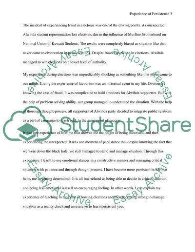 Experiencing Persistence