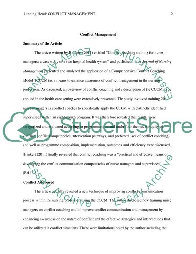 Thomas-kilmann conflict model essay picture