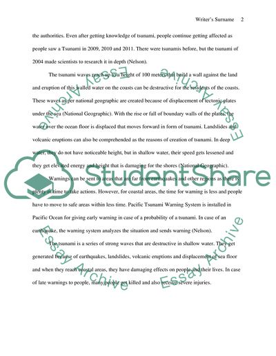 Tsunami Facts in National Geographic