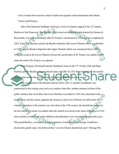 The Architecture Of The Basilica Of San Francesco dAssisi