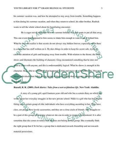 Youth Library for 5th Grade Bilingual Students