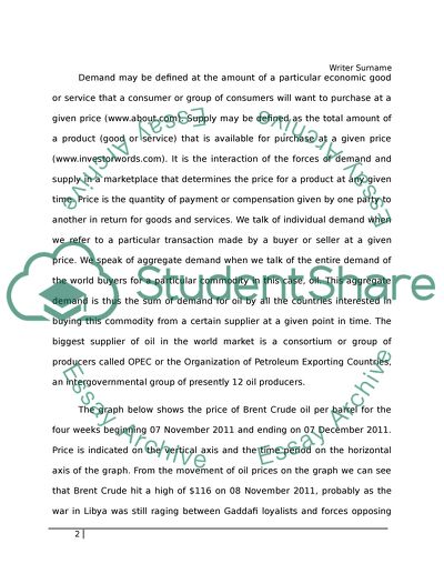 The Changing Price of Oil and Its Impact on the American Consumers