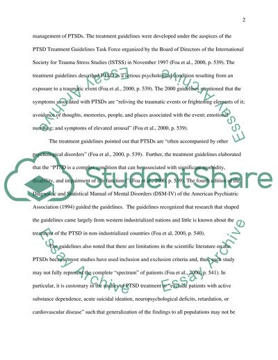 Personality Traits and PTSD Resilience