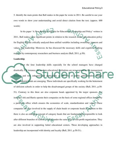 Educational Policy Issues
