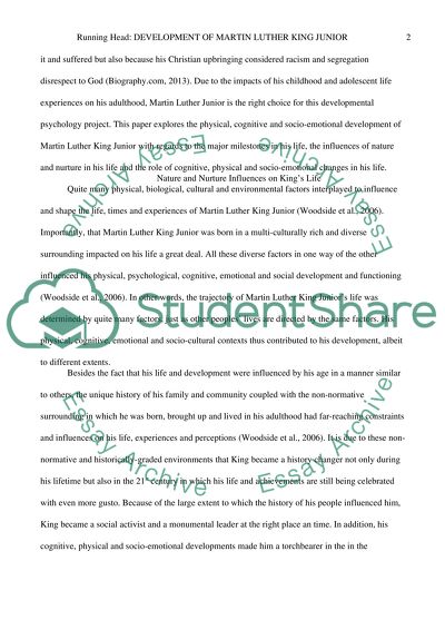 Nature and Nurture Influences on Kings Life