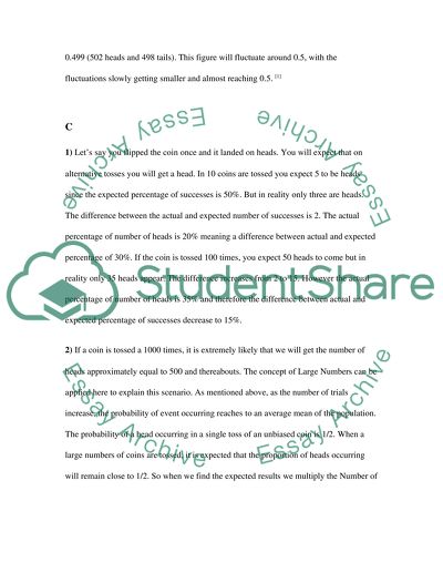 Explanation of Law of Large Numbers