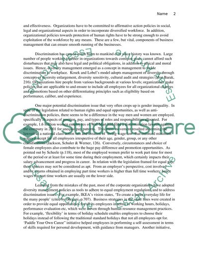 Anti-Discrimination through Diversity Management