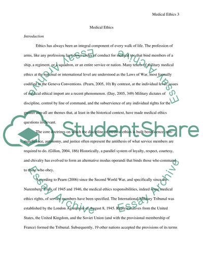 Medical Ethical Principles