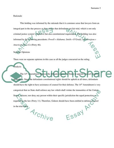 Gideon v. Wainwright